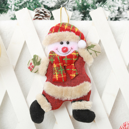 100pcs Christmas decoration pendant Christmas little doll dancing