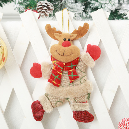 100pcs Christmas decoration pendant Christmas little doll dancing