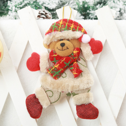 100pcs Christmas decoration pendant Christmas little doll dancing