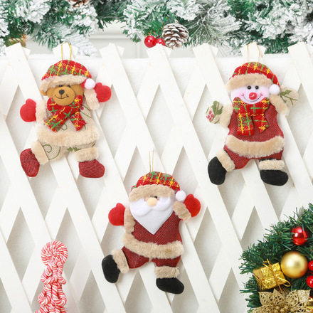 100pcs Christmas decoration pendant Christmas little doll dancing