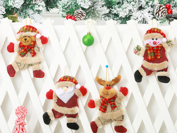 Comprar ahora: 50pcs Christmas decoration pendant Christmas little doll dancing
