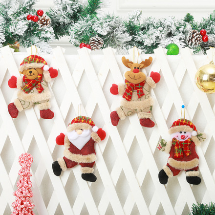 100pcs Christmas decoration pendant Christmas little doll dancing