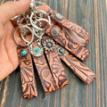 Buy Now: 50PCS Western vintage leather keychain