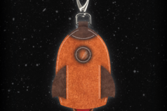  : Spaceship Leather Keyholder