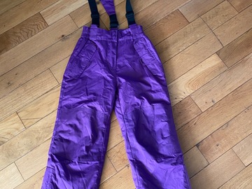 Winter sports: Purple ski pants age 7-8