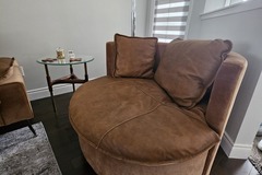 Individual Seller: Leather Suede Sofa Chair