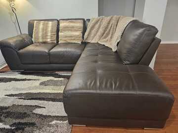 Individual Seller: Leather Sectional Sofa