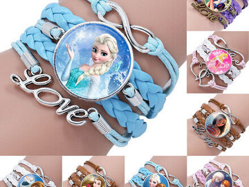 Bulk Lots: Wholesale Cartoon Girls Bracelet 50Pcs