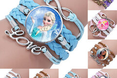 Bulk Lots: Wholesale Cartoon Girls Bracelet 50Pcs