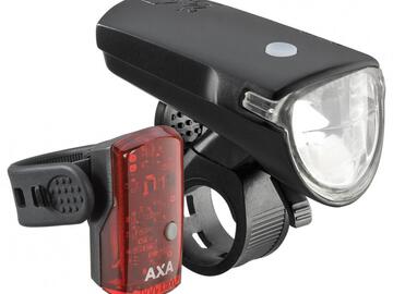 verkaufen: AXA Greenline 40 Set Fahrrad Akku Beleuchtung Licht Set 