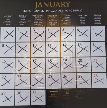 CALENDRIER ASSASSIN'S CREED ORIGINS 2018
