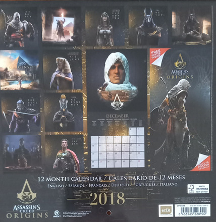 CALENDRIER ASSASSIN'S CREED ORIGINS 2018