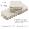 Buy Now: KaWaii Eco-Friendly Bamboo Cloth Diaper Inserts (100-count)