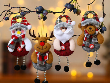 Buy Now: 100 Pcs Cartoon Santa Hat Xmas Ornaments