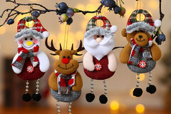 Buy Now: 100 Pcs Cartoon Santa Hat Xmas Ornaments
