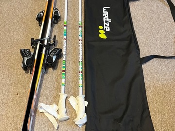 Winter sports: Ski set (skis, batons, ski bag)
