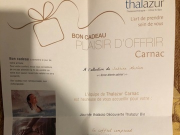 Vente: Bon cadeau Thalazur Carnac - Journée thalasso (137€)