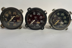 Airplane Parts : Aircraft Tachometer Gauge Meter Lot Of Three
