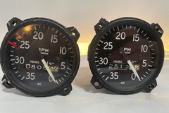 Airplane Parts : Aircraft Tachometer Gauge Meter Lot Of Two