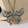 Buy Now: 40 Pcs Vintage Colorful Big Butterfly Pendant Necklace 