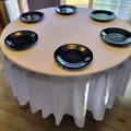 Renting out with online payment: White 90" Round Tablecloths (Set of 6)