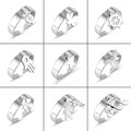 Buy Now: 100pcs Girls' stainless steel ring with adjustable opening
