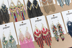Buy Now: 30 pairs of vintage long handmade crystal earrings