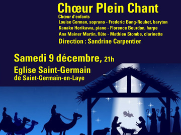 Actualité: Concert de Noël du choeur PLein Chant