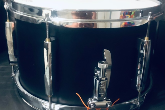 Pearl Modern Utility 12x7 Maple Snare Drum Satin Black DrumSellers