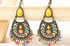 Buy Now: 40 Pairs Vintage Tassel Beads Alloy Women's Earrings