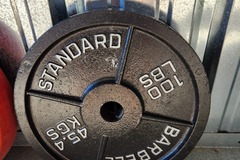 Request a Quote!: 100lb standard barbell plates