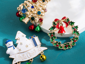Buy Now: 60PCS -- Christmas Brooch -- Tons of Styles $2.63 per item