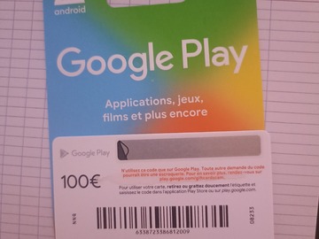 Vente: Carte Google Play (100€)