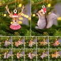 Buy Now: 24Pcs Adorable Animal-themed Acrylic Christmas Ornaments - Double