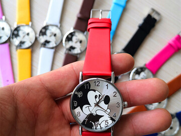 Bulk Lots: 35 Pcs Cute Cartoon Mickey Quartz Wristwatches