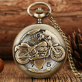 Comprar ahora: 25 Pcs Vintage Bronze Skeleton Motorcycle Pocket Watch