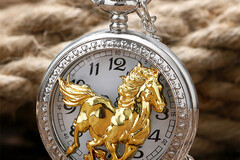 Comprar ahora: 20 Pcs Exquisite Hollow Running Horse Quartz Pocket Watch