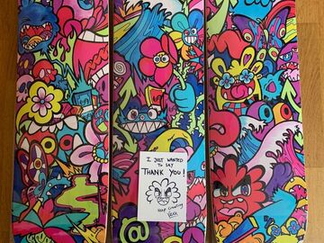 Selling with online payment: Vexx "Fears of Bears" Skateboard deck Tryptych