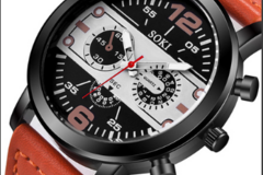 Buy Now: 30 Pcs Luxury SOKI Brand Fashion Men's Quartz Watch