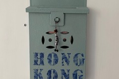  : HK Letter Box in ice blue chalk paint