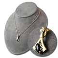 Buy Now: 50-- Genuine Black Onyx Pendant on 18" Pure Goldtone Chain $1.99