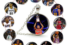 Buy Now: 100pcs NBA superstar Kobe Curry James time stone necklace