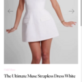 Renting out: Odd Muse Strapless Dress White - Size XS
