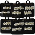 Buy Now: 600 pcs--Hair Barrettes--Pearl beaded w/14kt goldtone accent barr