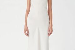 Selling: MISHA Vivica Satin Midi Dress in Ivory