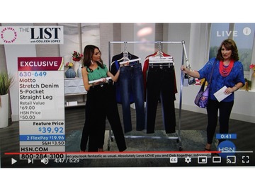 Comprar ahora: 12 Pair Motto Brand Ladies Black Jeans Featured on HSN