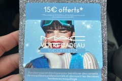 Vente: Carte cadeau MAC Cosmetics (15€)