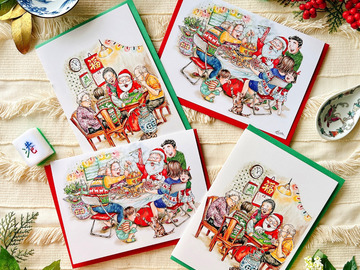  : "Santa in Hong Kong" Christmas Cards | Set of 4