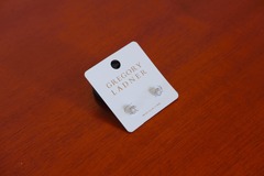 Selling: Gregory Ladner New Cubic Zirconia Silver Stud Earrings