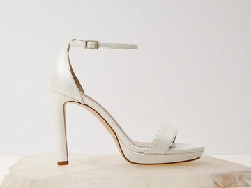 Selling: Meggan Morimoto Victoria Pearlised White Platform Sandals